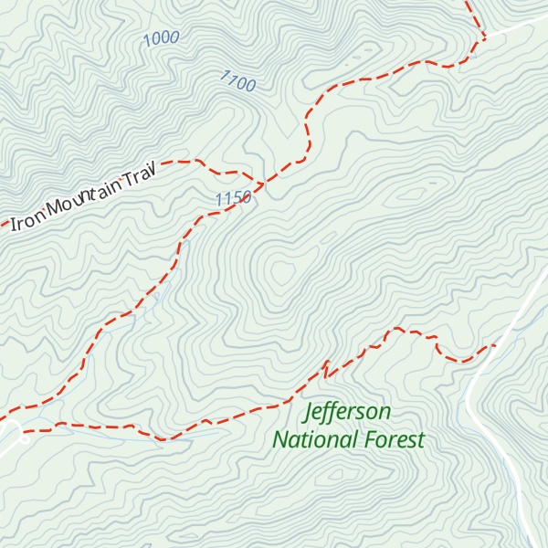 Map of Straight Mountain