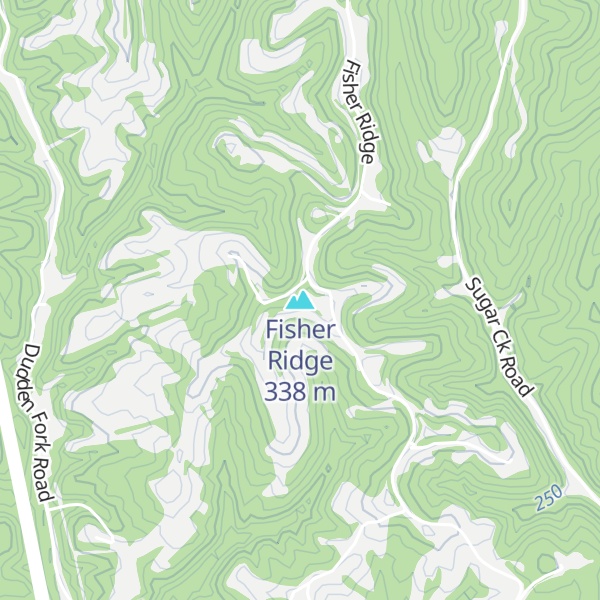 Map of Fisher Ridge