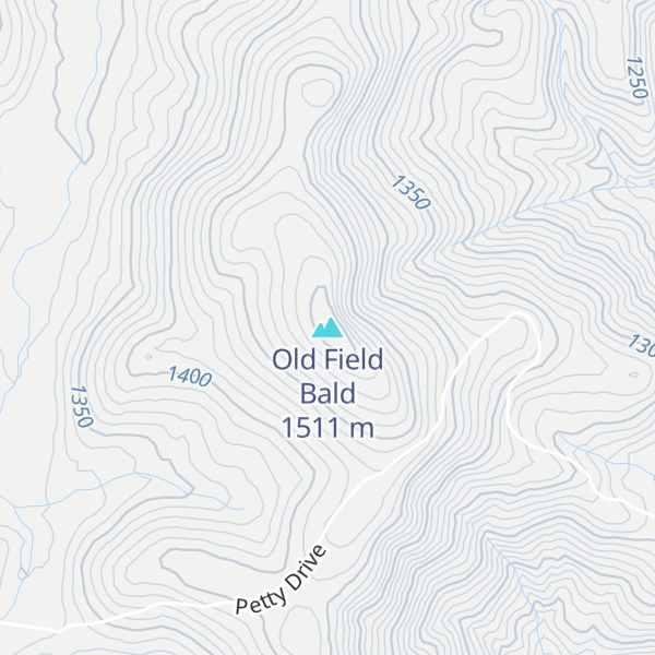 Map of Old Field Bald