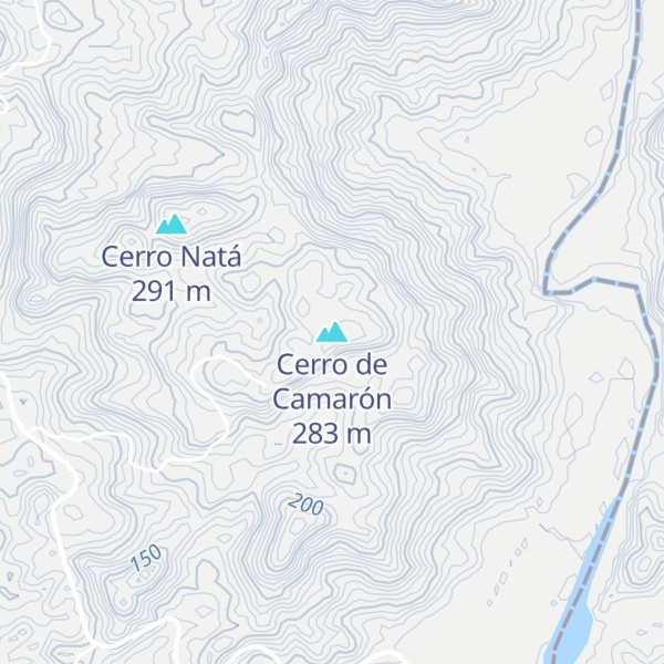 Map of Cerro de Camarón