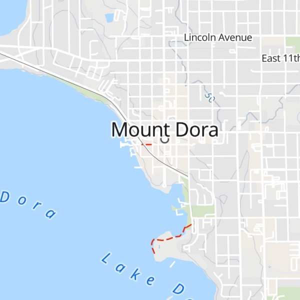 Map of Mount Dora Visitors Center