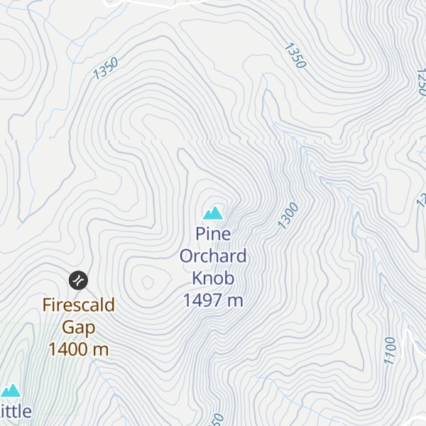 Map of Pine Orchard Knob