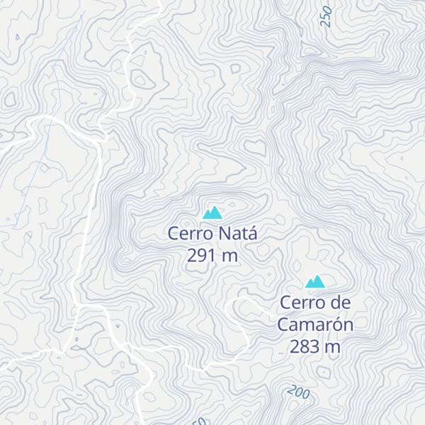 Map of Cerro Natá