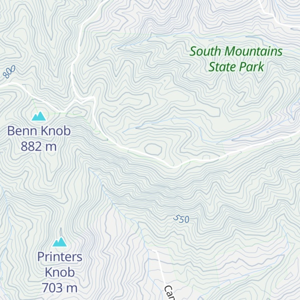 Map of Painter Knob