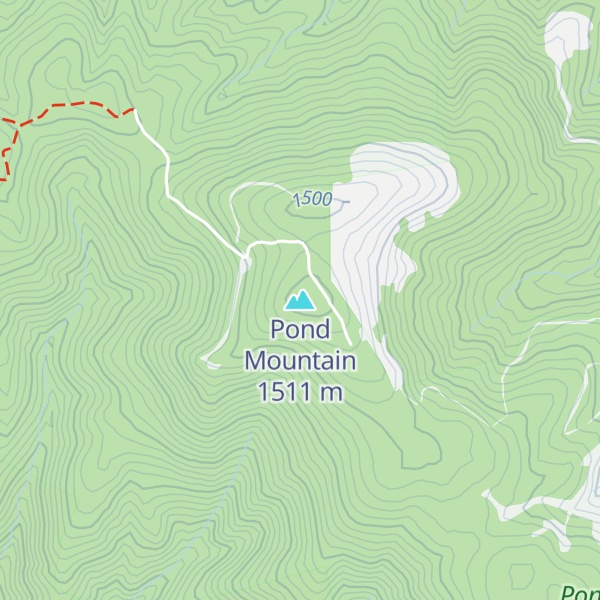Map of Pond Mountain