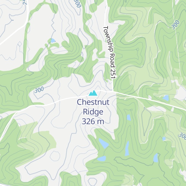 Map of Chestnut Ridge
