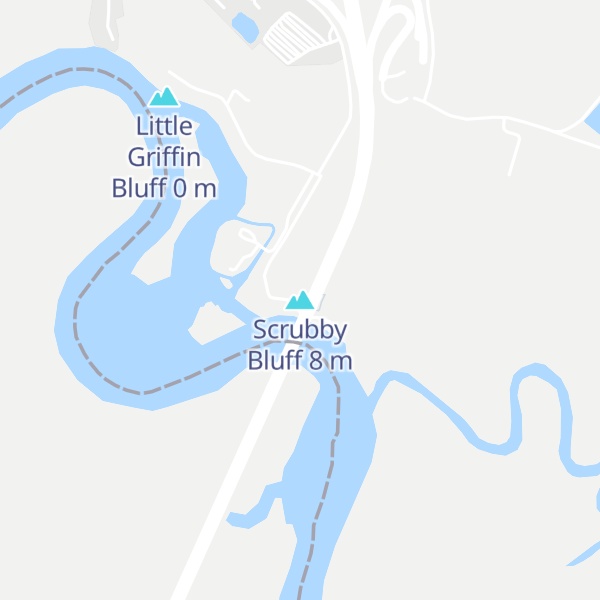 Map of Scrubby Bluff