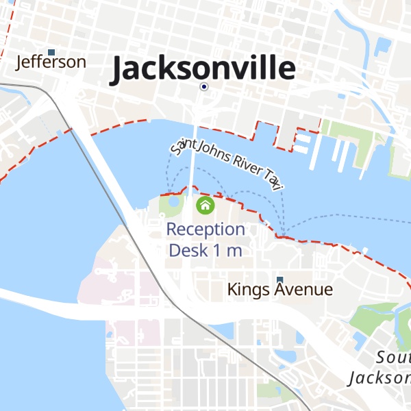 Map of Reception Desk