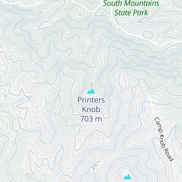 Map of Printers Knob