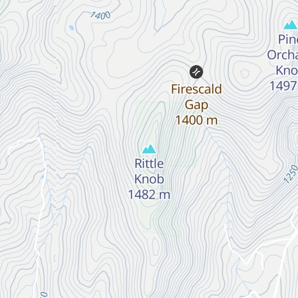 Map of Rittle Knob