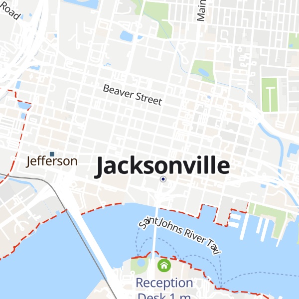 Map of Visit Jacksonville