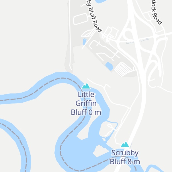 Map of Little Griffin Bluff