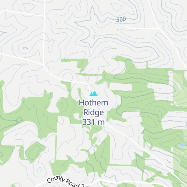 Map of Hothem Ridge