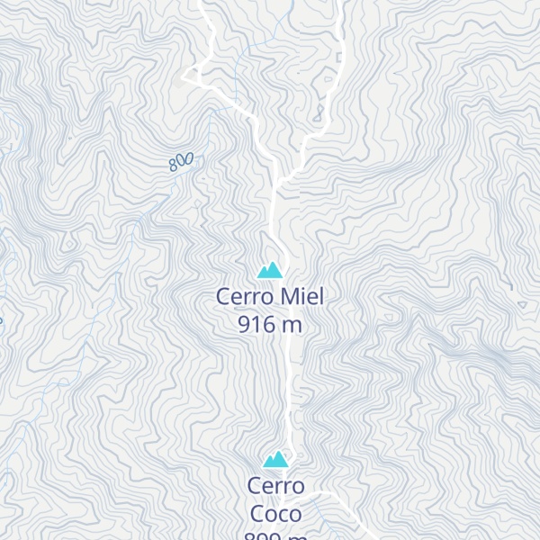 Map of Cerro Miel