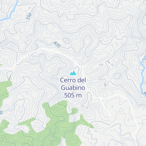 Map of Cerro del Guabino