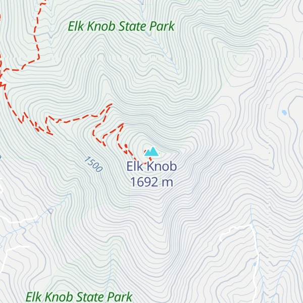 Map of Elk Knob