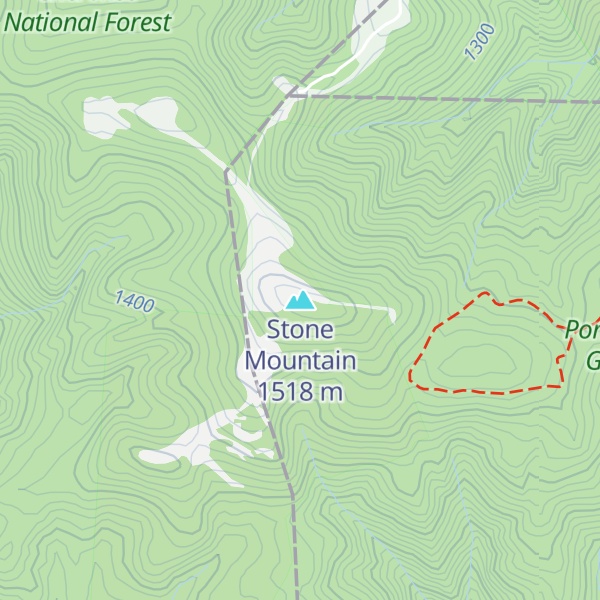 Map of Stone Mountain