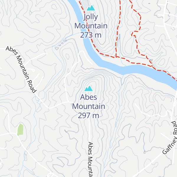 Map of Abes Mountain