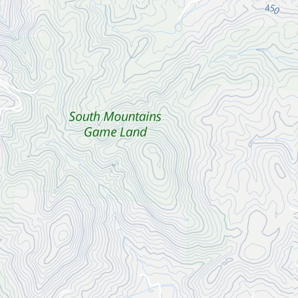Map of Little Cedar Mountain
