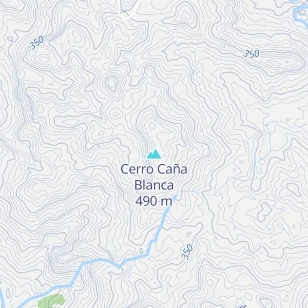Map of Cerro Caña Blanca