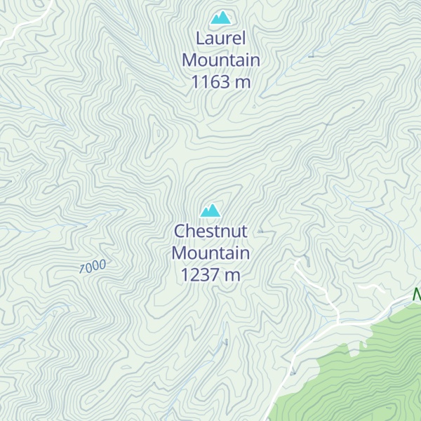 Map of Chestnut Mountain
