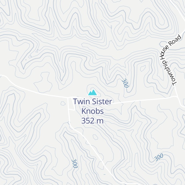 Map of Twin Sister Knobs