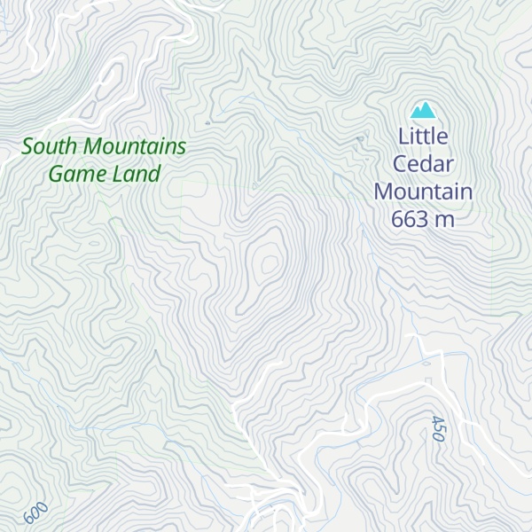 Map of Cedar Mountain