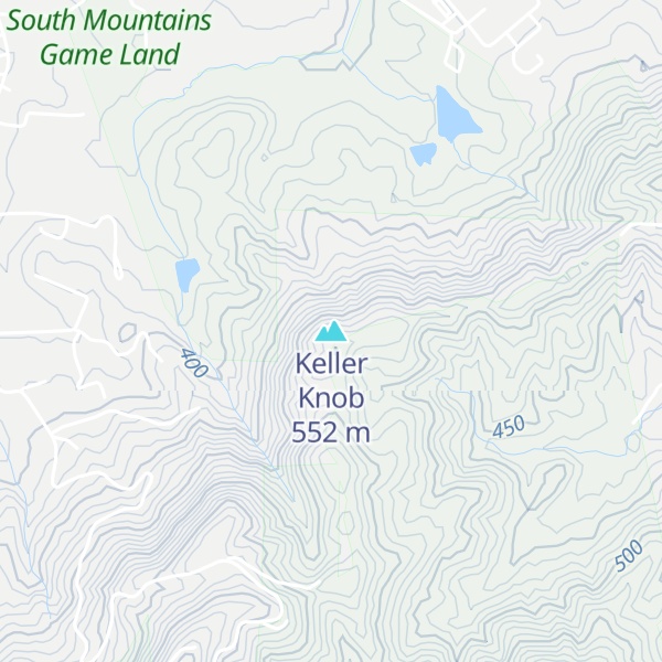 Map of Keller Knob