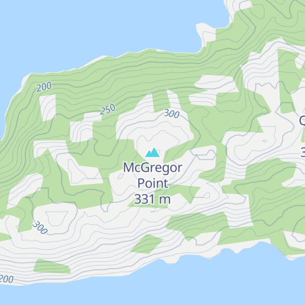 Map of McGregor Point