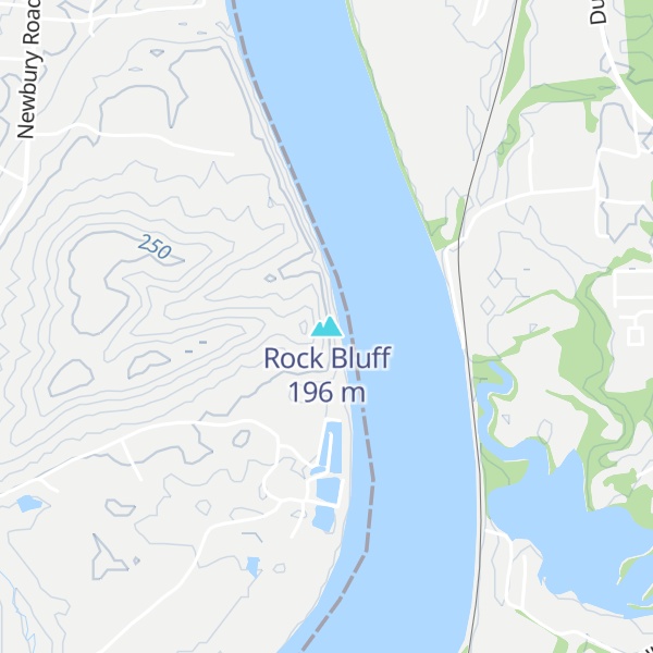 Map of Rock Bluff