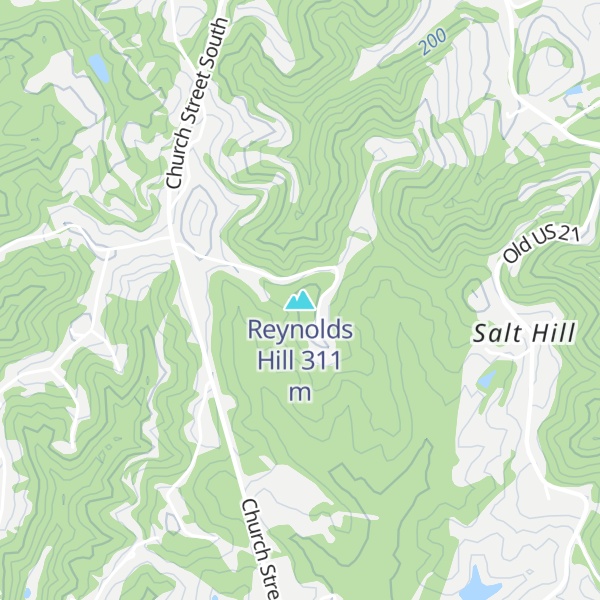 Map of Reynolds Hill