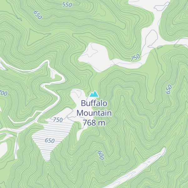 Map of Buffalo Mountain