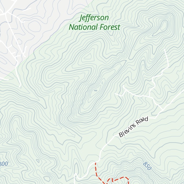 Map of Big Knob