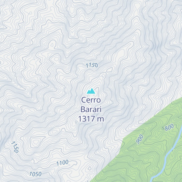 Map of Cerro Barari