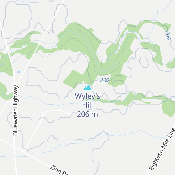 Map of Wyley's Hill