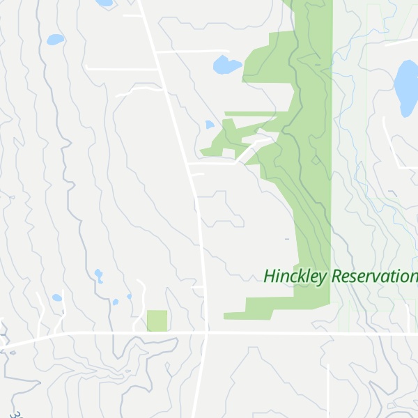 Map of Hinckley Ridge