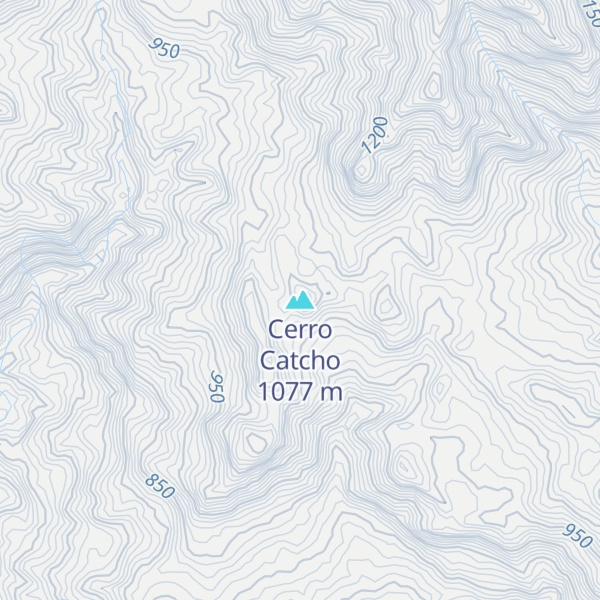 Map of Cerro Catcho