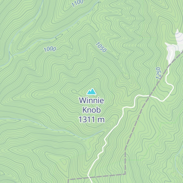 Map of Winnie Knob