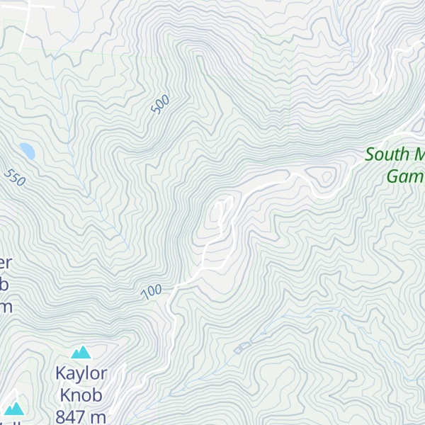 Map of Burkemont Mountain