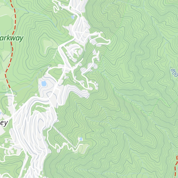 Map of Sauls Camp Ridge