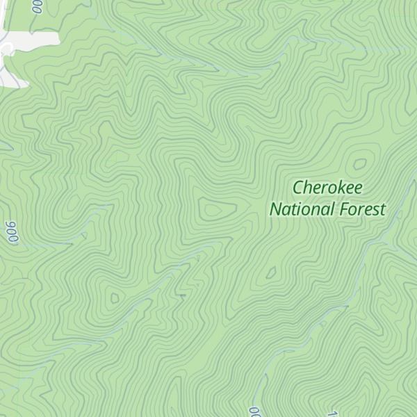 Map of Piney Knob Ridge