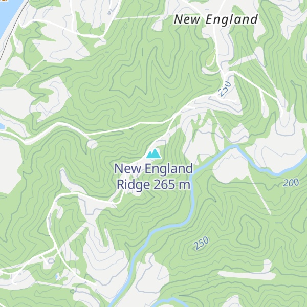 Map of New England Ridge
