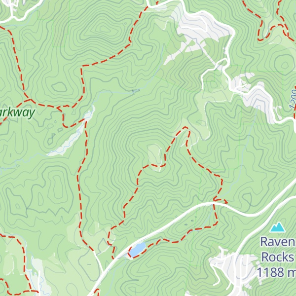 Map of Green Knob