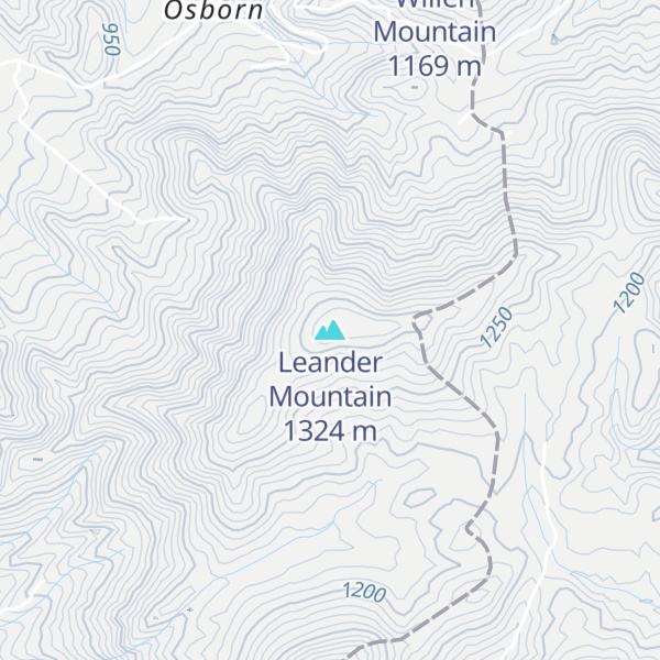 Map of Leander Mountain