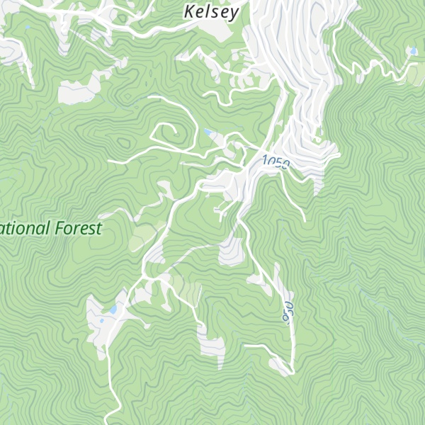 Map of Pack Hill Ridge