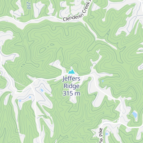 Map of Jeffers Ridge