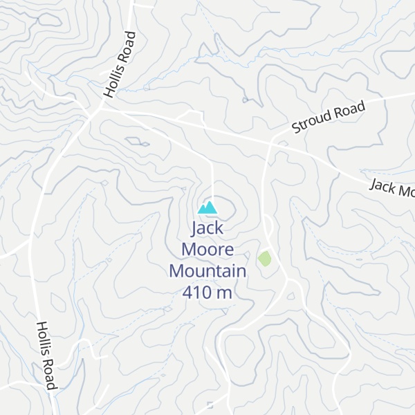 Map of Jack Moore Mountain