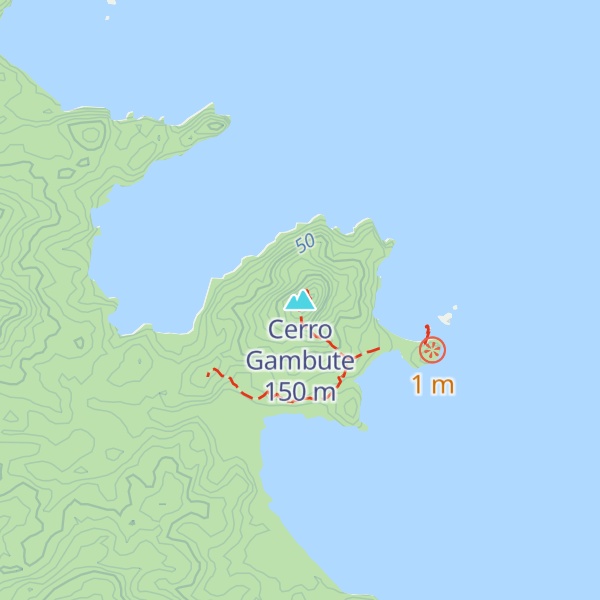 Map of Cerro Gambute