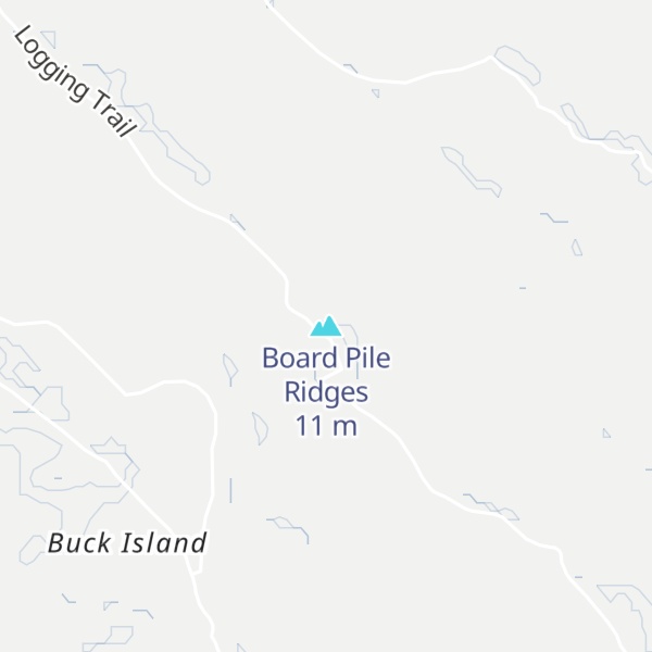 Map of Board Pile Ridges