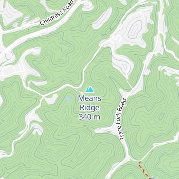 Map of Means Ridge